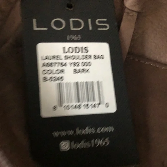 NWT LODIS Lamba Leather Laurel Shoulder Tote Bag w/ Dust Cover - Picture 8 of 9